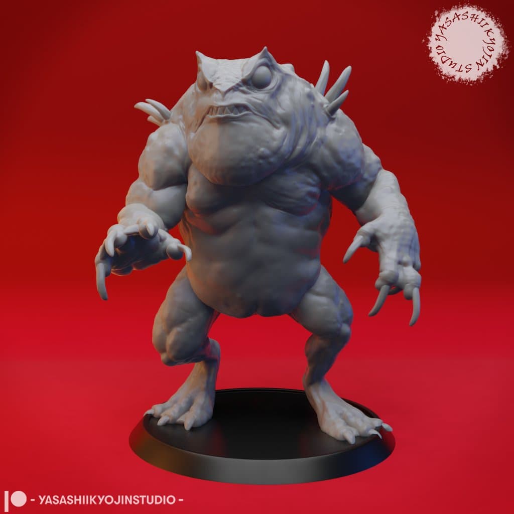 Slaad (Red) - Tabletop Miniature 3d model