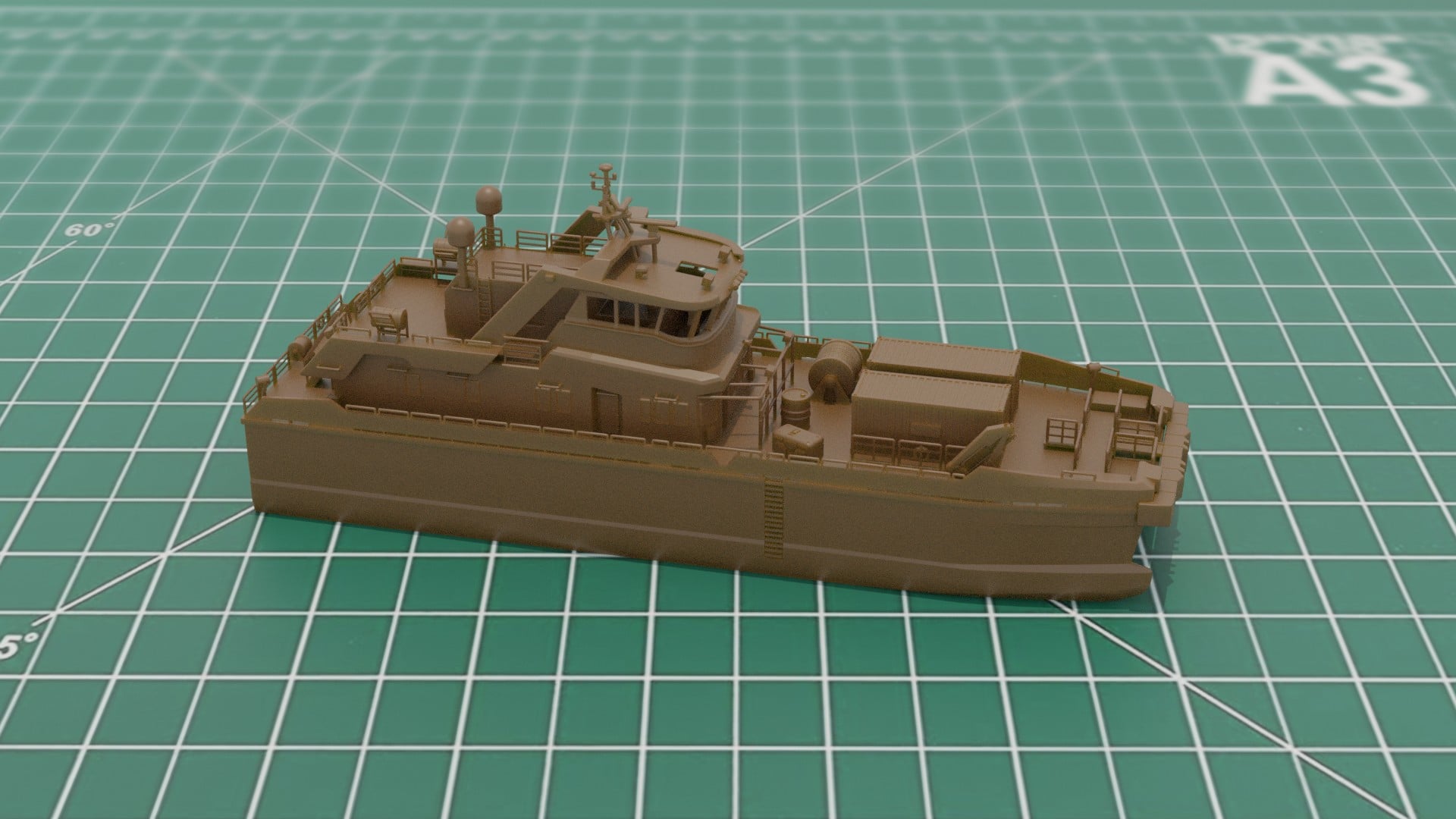 Crew Transfer Catamaran 3D Print STL 3MF Model File 3d model