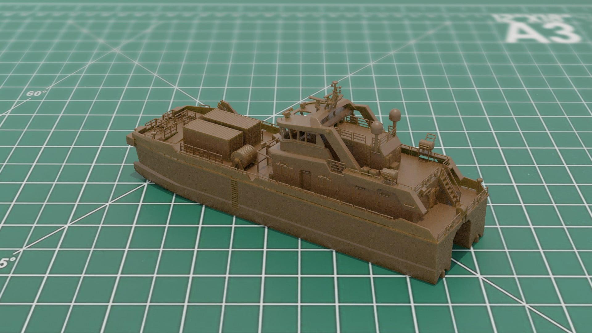 Crew Transfer Catamaran 3D Print STL 3MF Model File 3d model