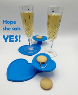 Valentines day double coaster 3d model
