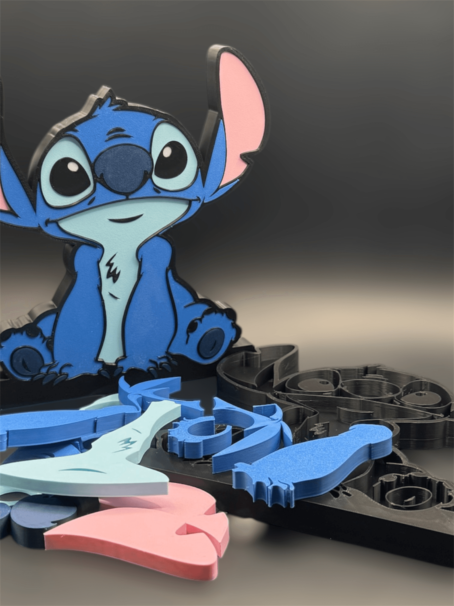 Stitch Muti-Part Sign (No AMS) 3d model