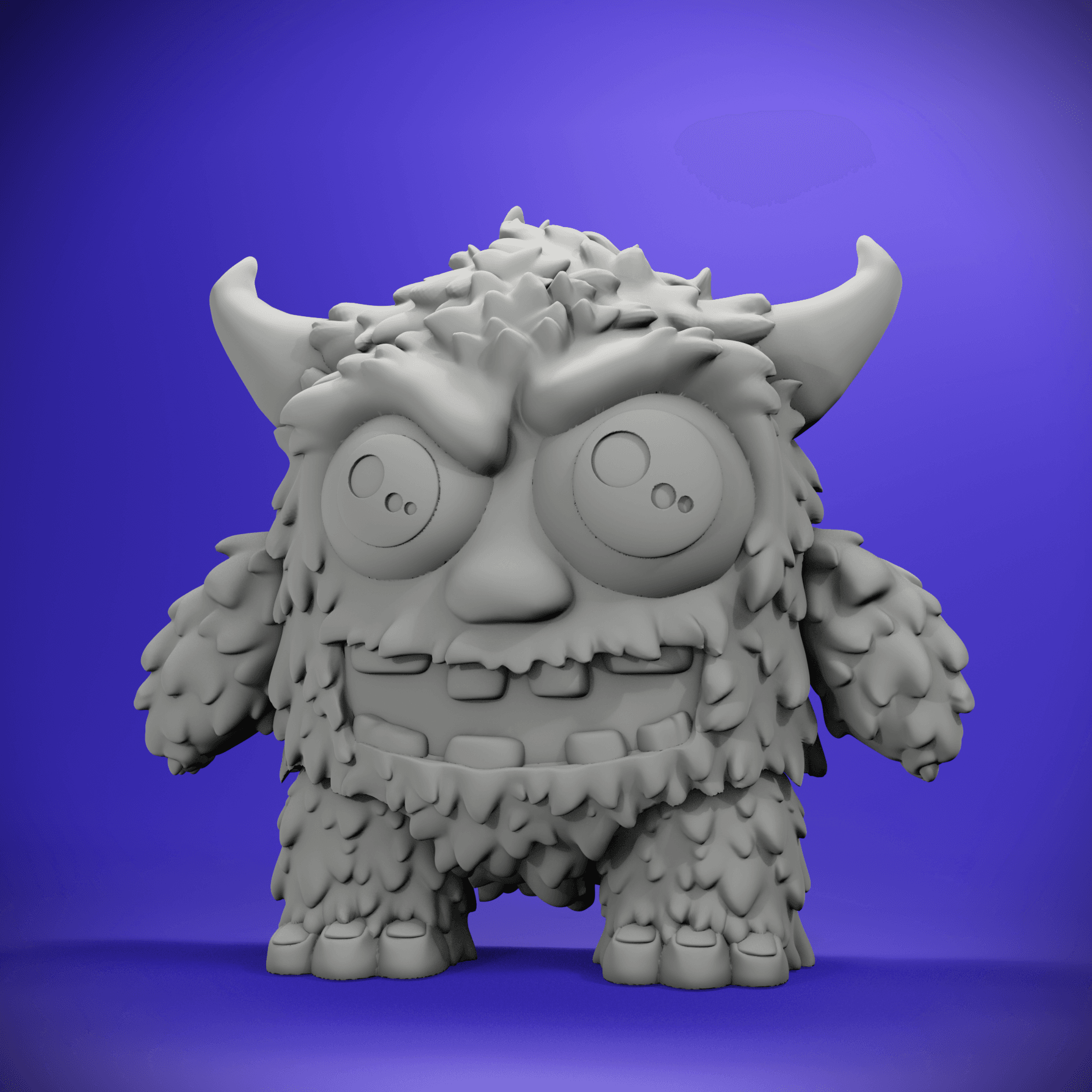 Harry -Little Monsters Flexi Keychain 3d model