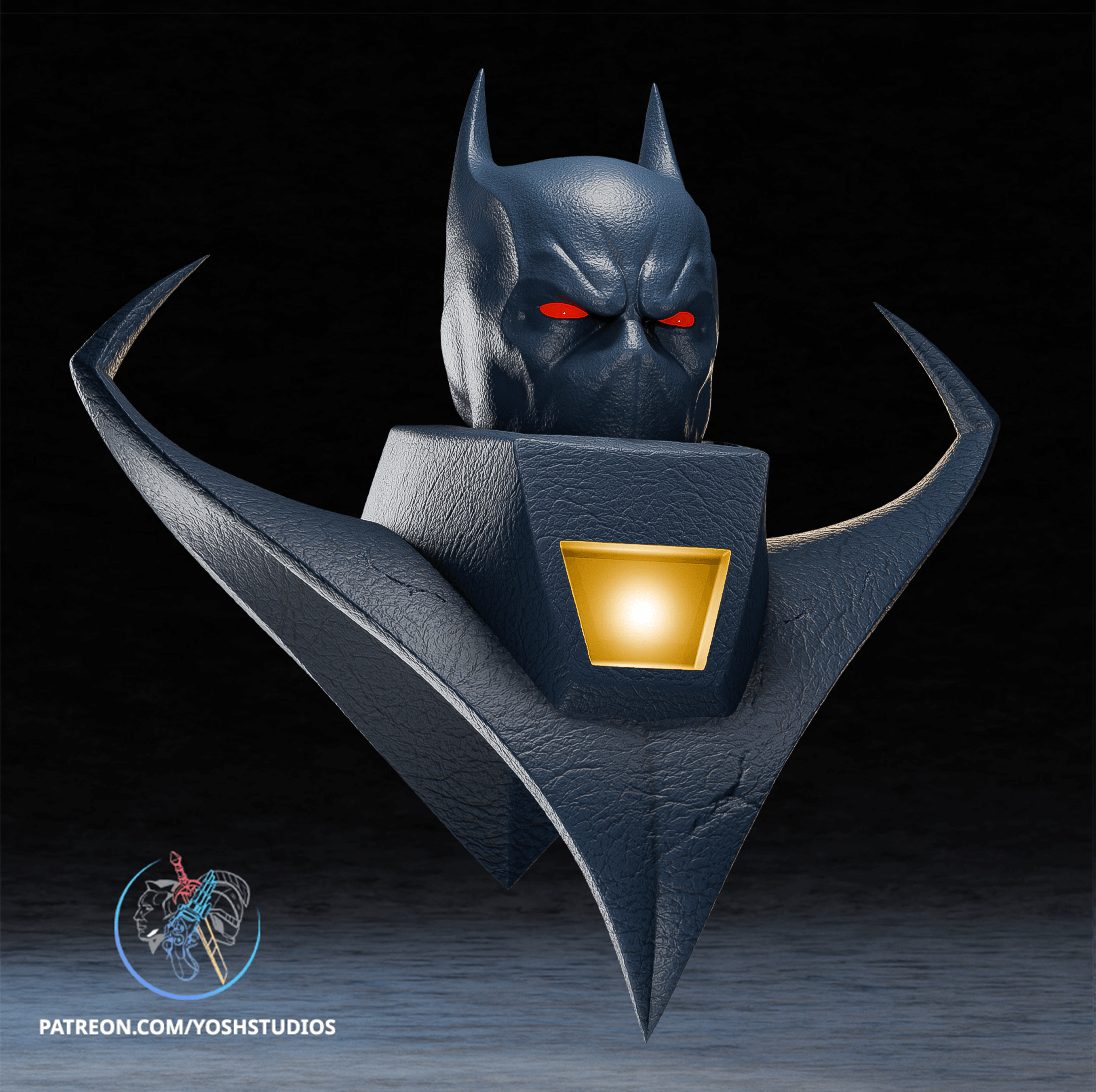 Detective Knightfall Mask 3D Printer STL File 3d model