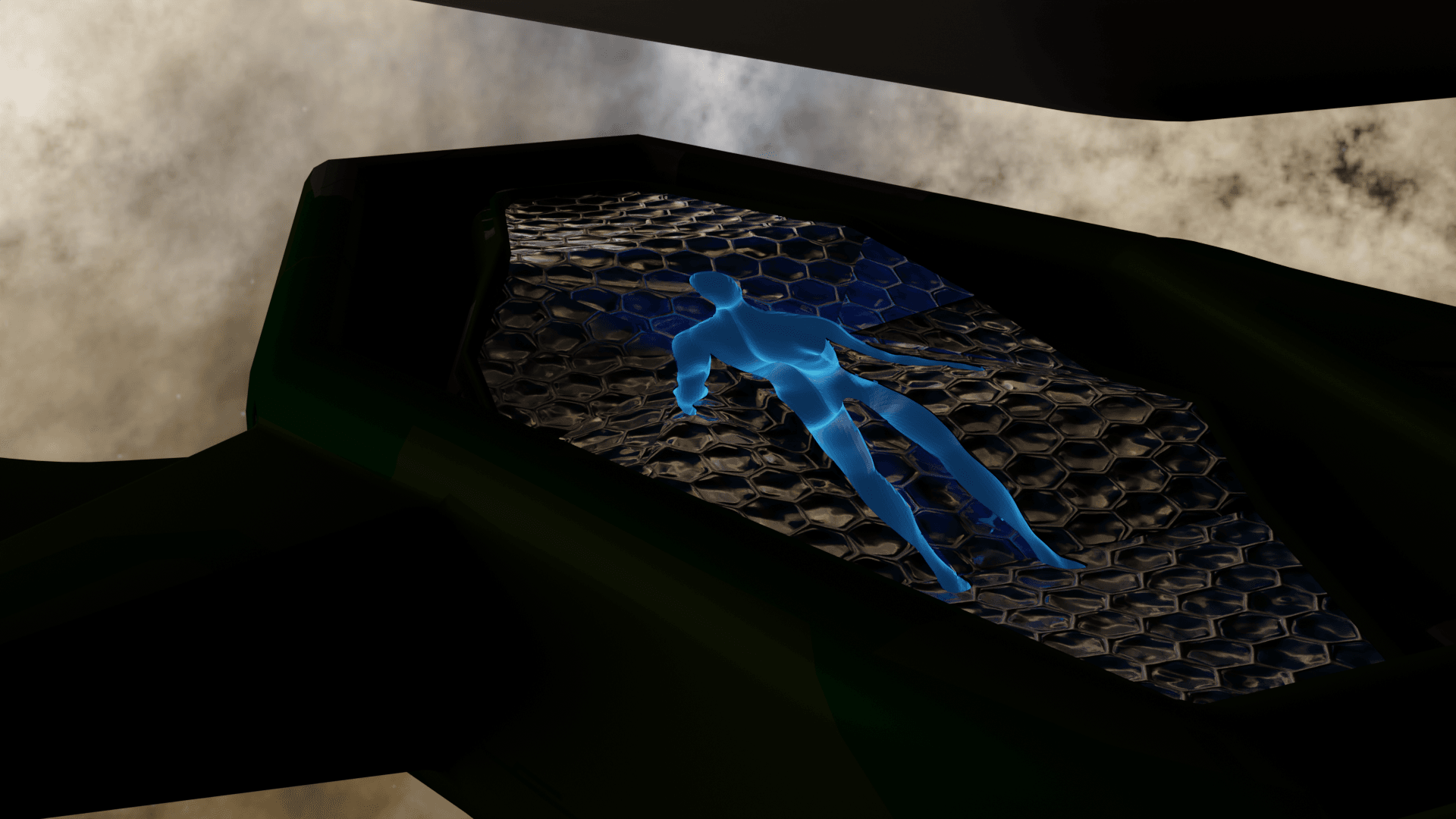 Neural Interface space fighter 3d print 3d model