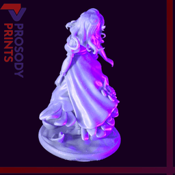 The Flower Girl - 75mm 3d model