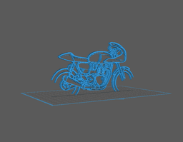 Triumph - Thruxton Wall Art 3d model