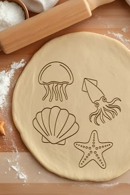 Sea Animal Cookie Cutter, Biscuit Cutter 3d model