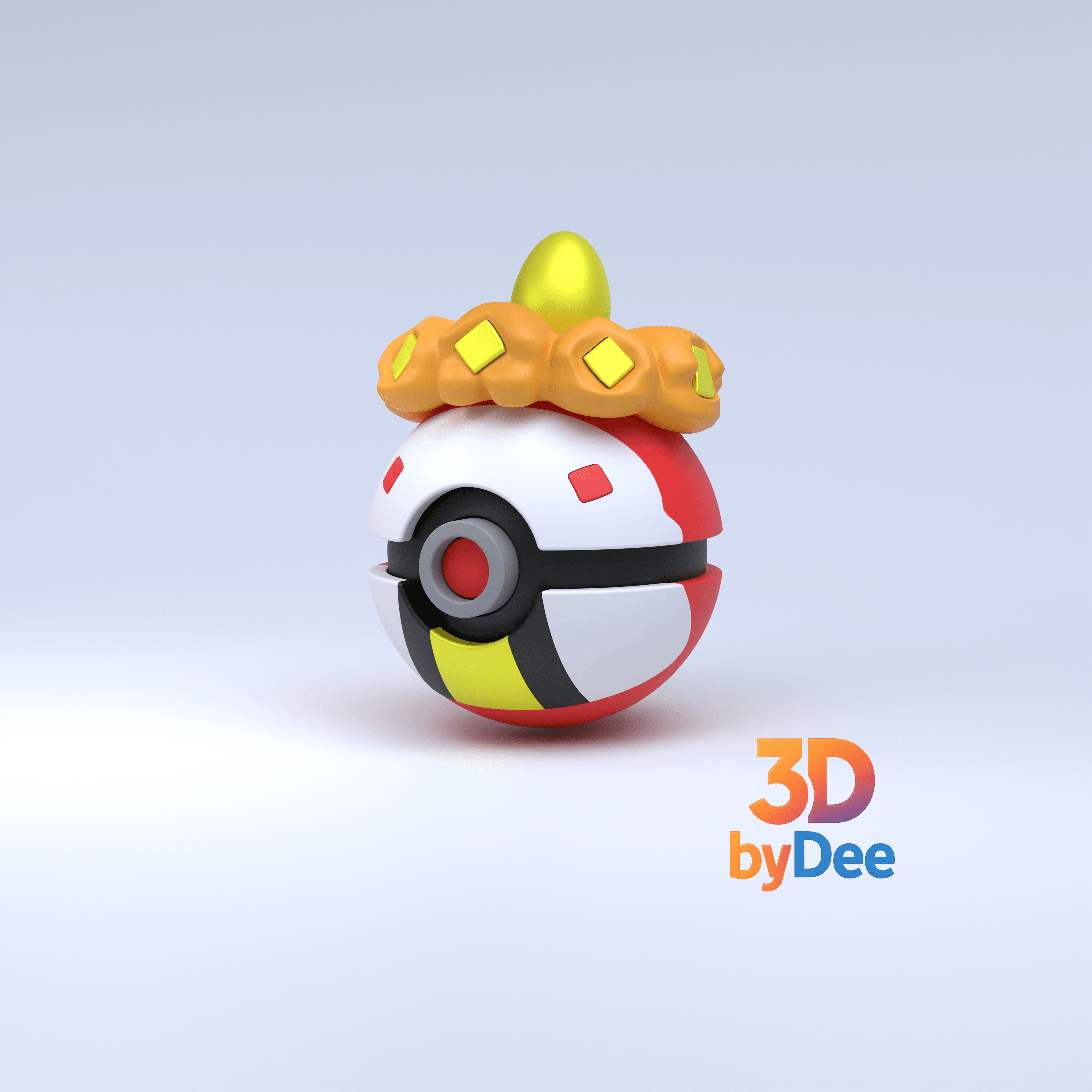 Crocalor Pokeball 3d model