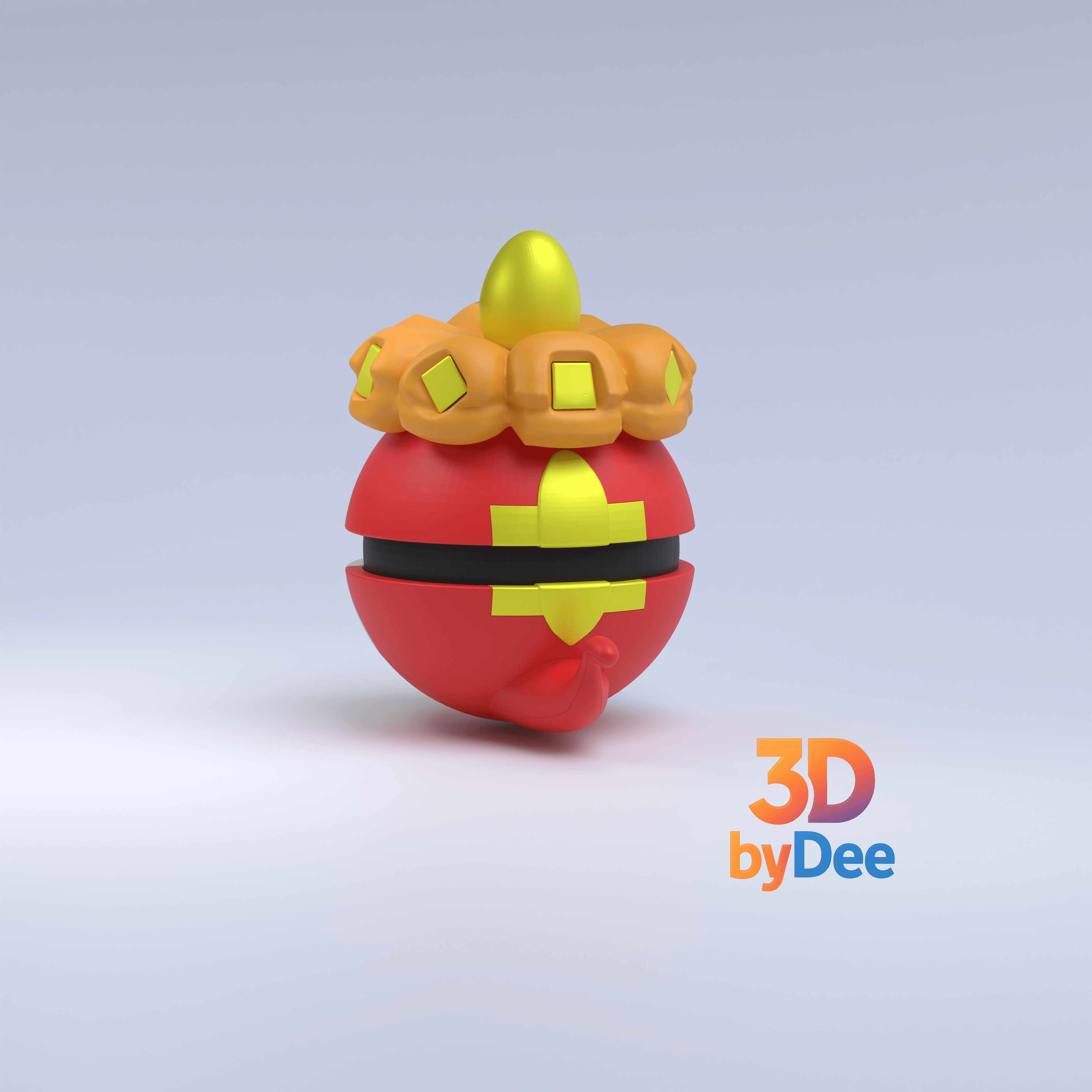 Crocalor Pokeball 3d model