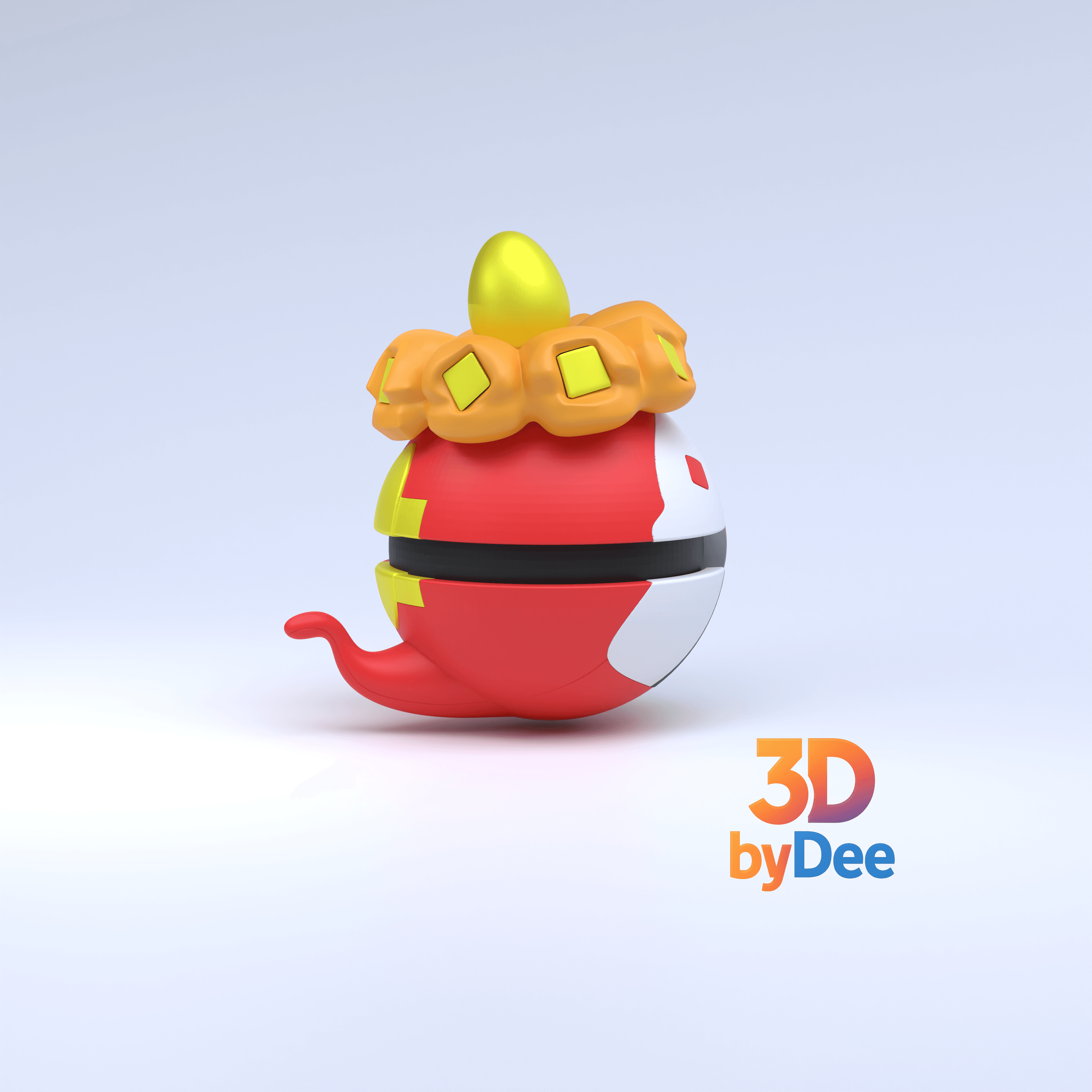 Crocalor Pokeball 3d model