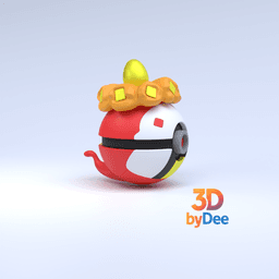 Crocalor Pokeball 3d model