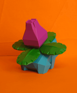 Ivysaur Low Poly Pokemon 3d model