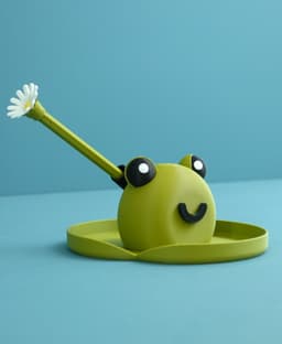 Frank the frog pen holder 3d model