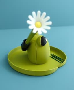 Frank the frog pen holder 3d model