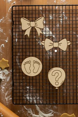 Baby Gender Set Cookie Cutter, Biscuit Cutter 3d model