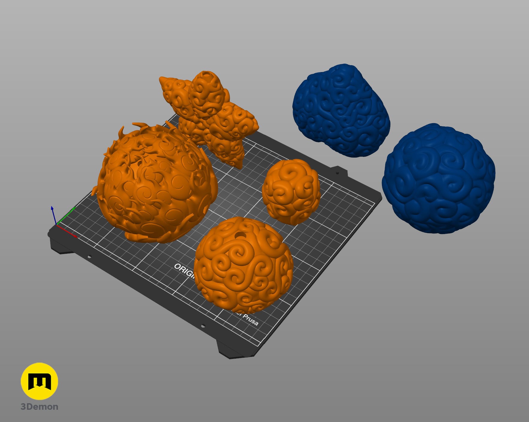 Devil Fruit Decorations - One Piece 3d model