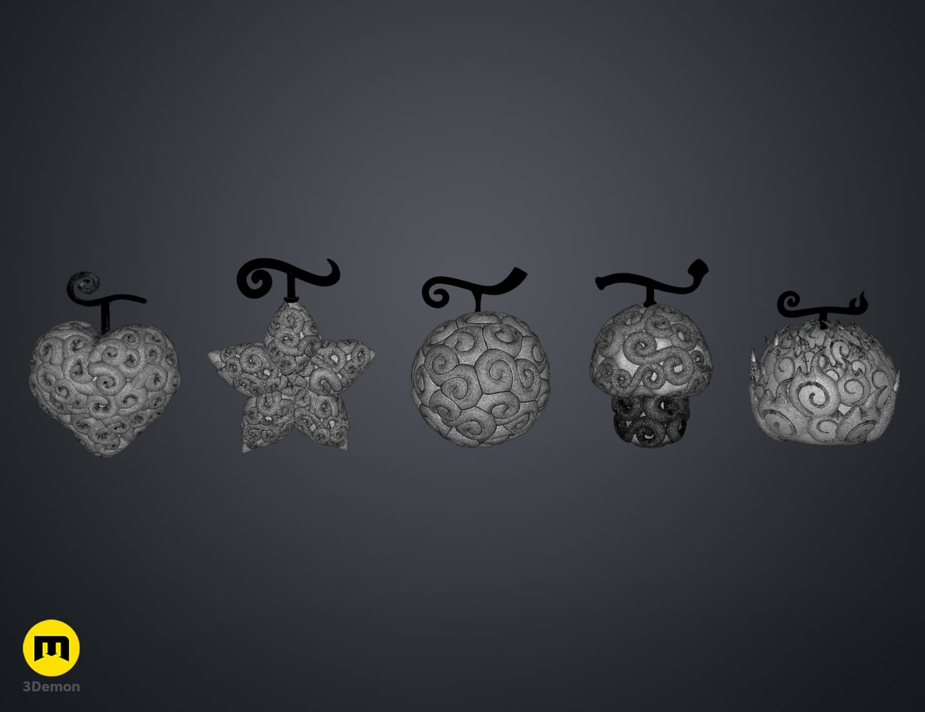 Devil Fruit Decorations - One Piece 3d model