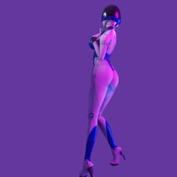 Sexy Robot Girl V2 3d model