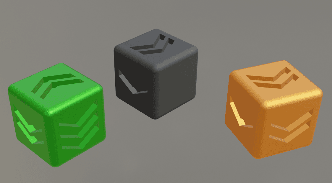 Alternative Firefight Command Dice 3d model