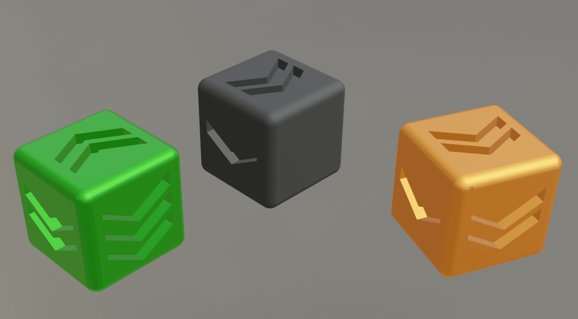 Alternative Firefight Command Dice 3d model