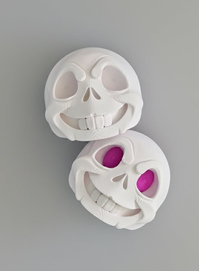Little Cute Skull Fridge Magnets 3d model