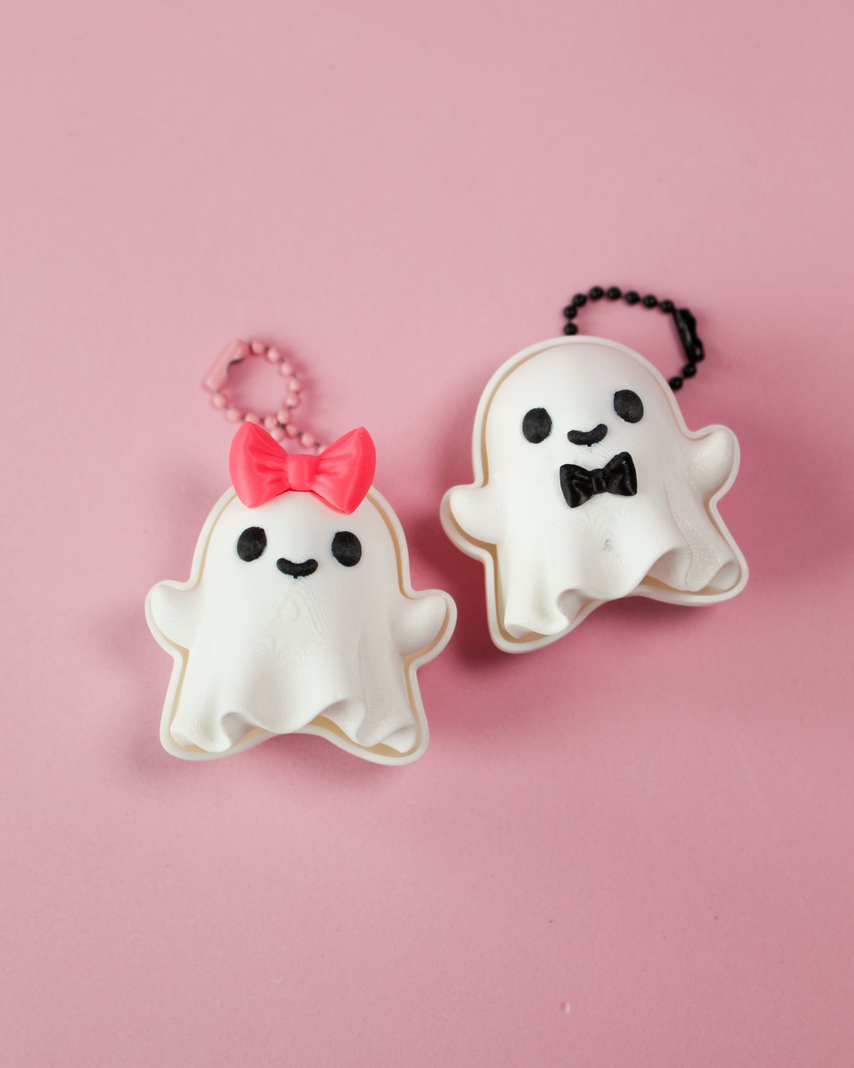 Halloween Ghost Fidget Clickers Keychain 3d model