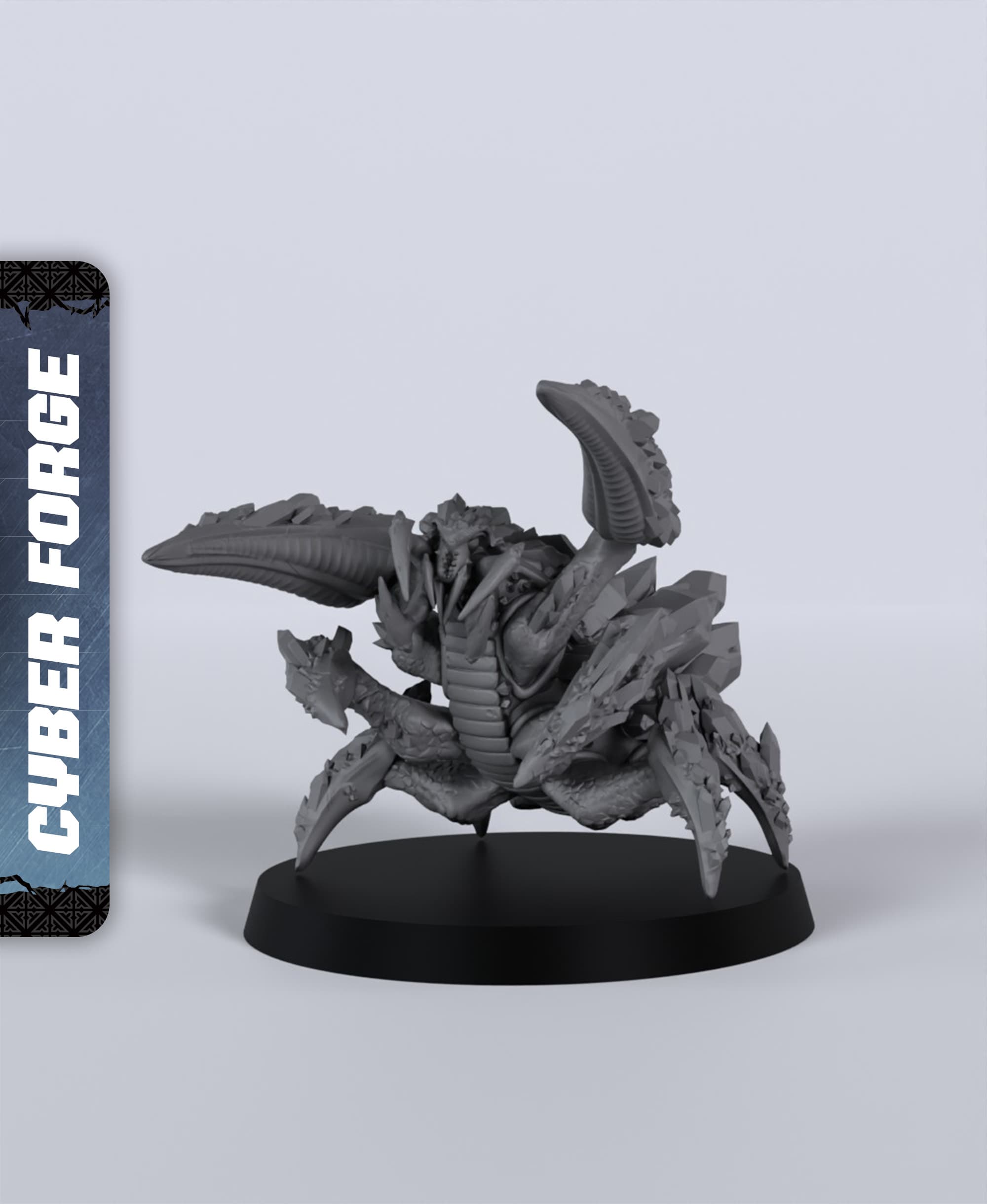 Crystalidron - With Free Cyberpunk - Sci-Fi Gift Ideas for RPG and Wargamers 3d model