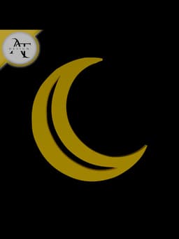 Simple Moon Symbol - 2D Art 3d model