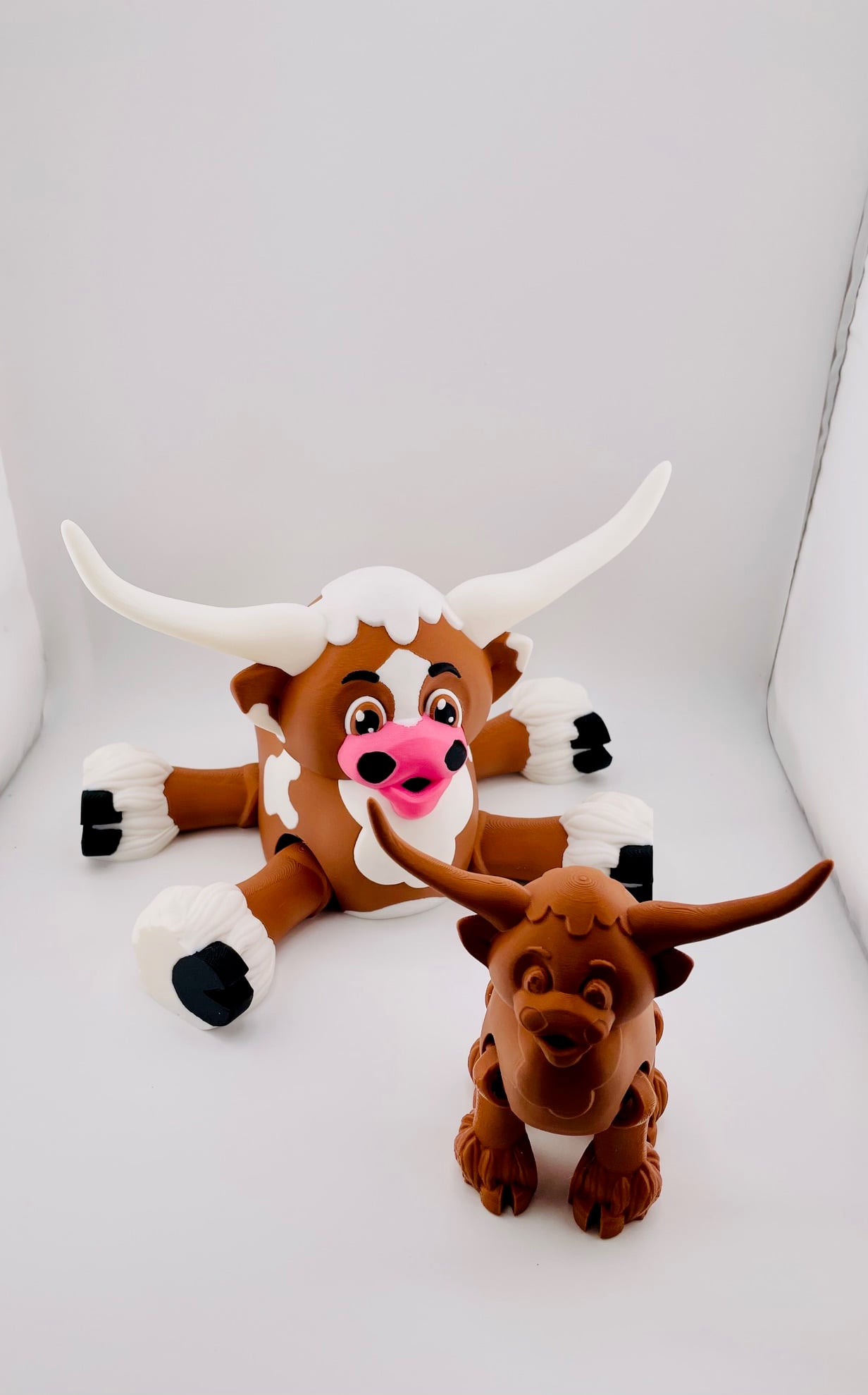 Longhorn Cow Flexi 3d model