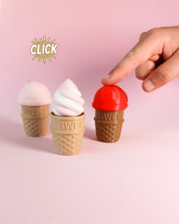 Ice Cream Fidget Clicker Keychain 3d model