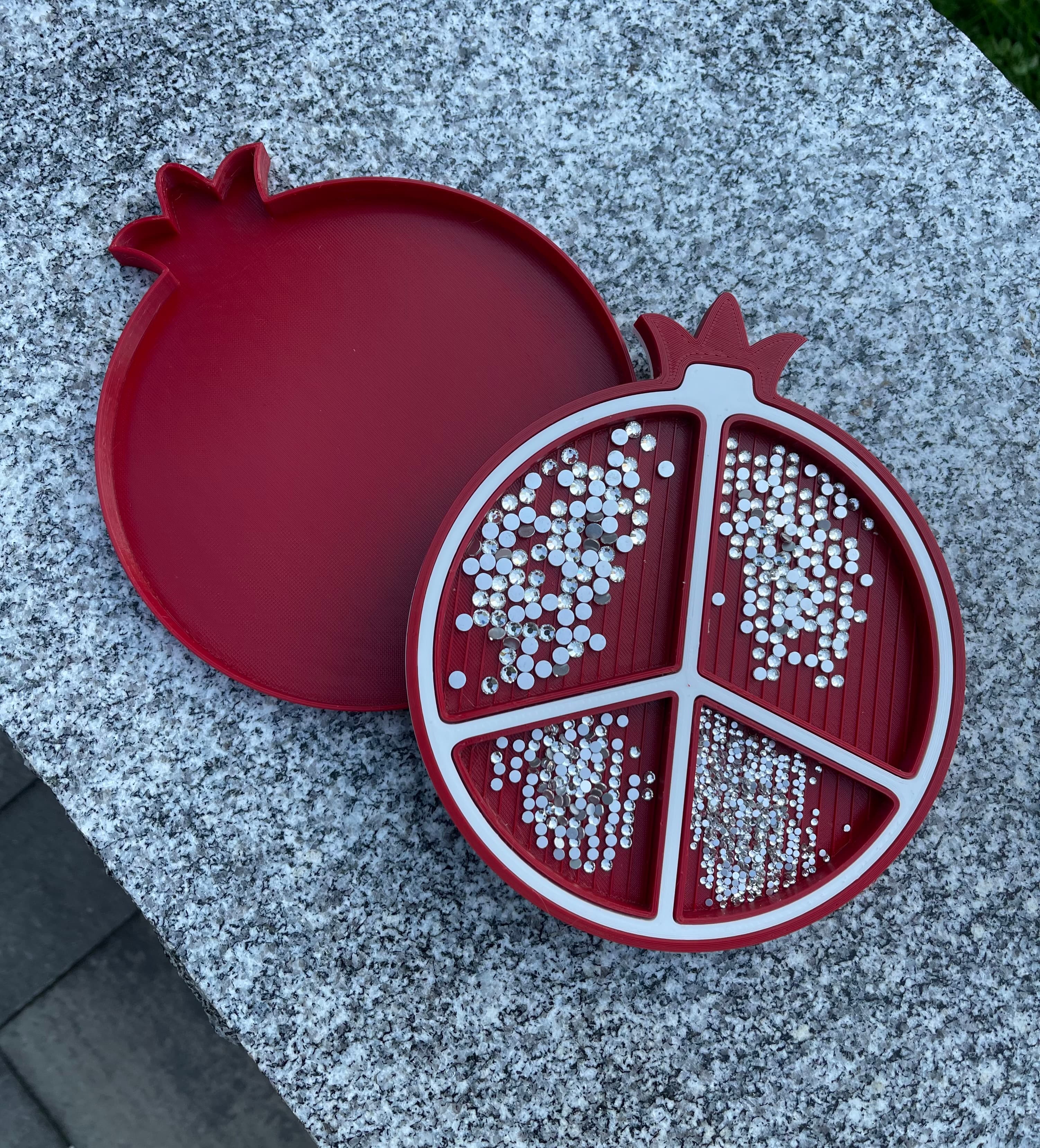 Pomegranate Rhinestone Tray 3d model