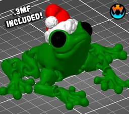 Festive Frog 3d model
