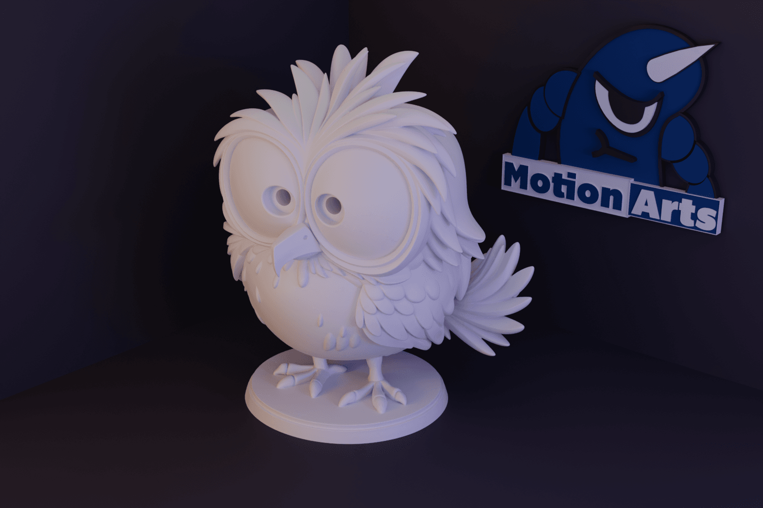 Passaro arrepiado.stl 3d model