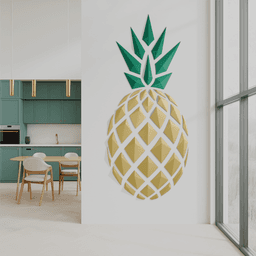 Geometric Pineapple wall art1 3d model