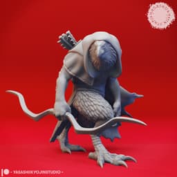 Kenku Mob - Tabletop Miniatures (Pre-Supported) 3d model