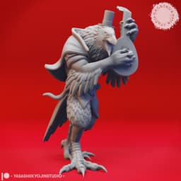 Kenku Mob - Tabletop Miniatures (Pre-Supported) 3d model