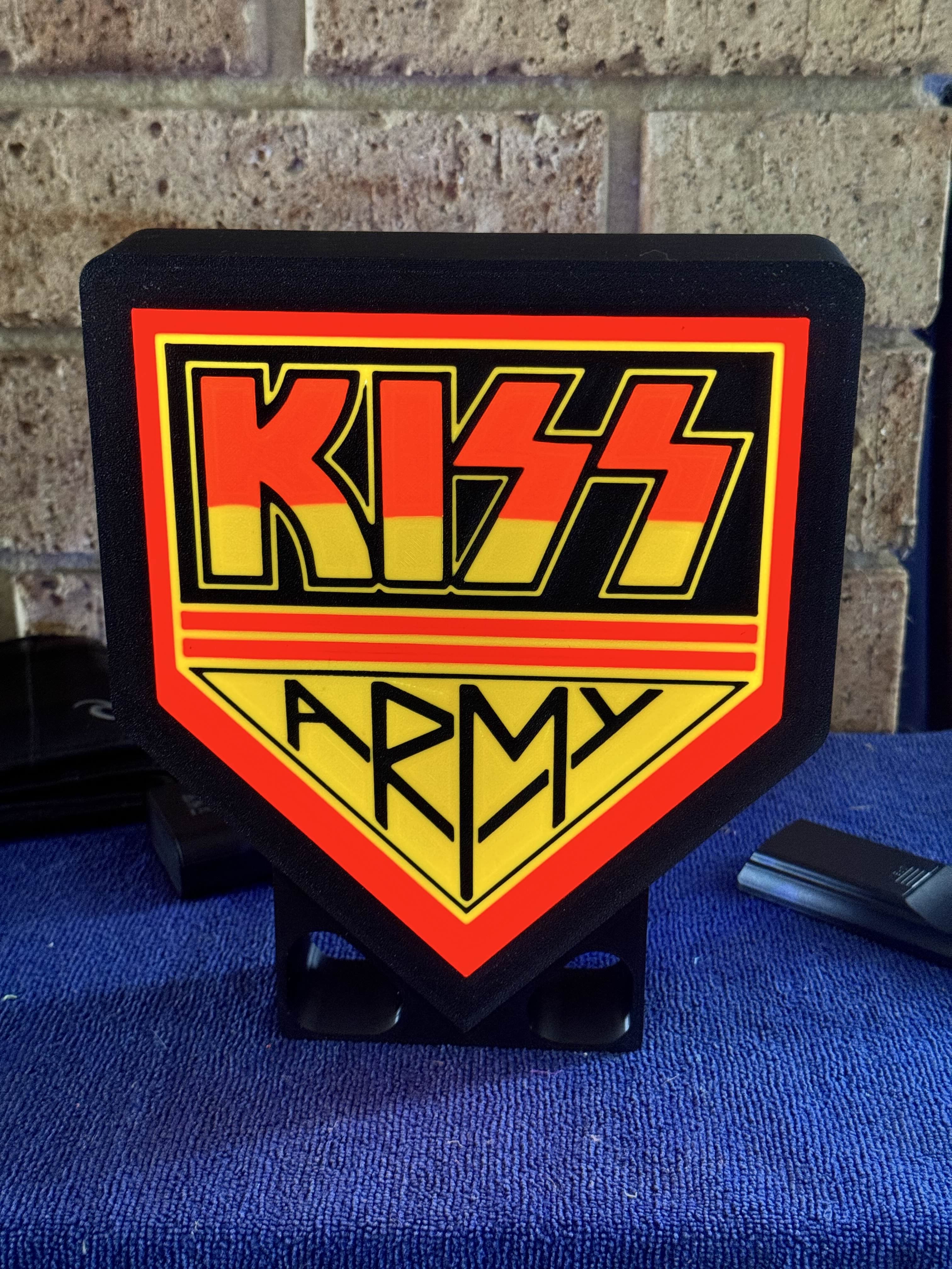 Kiss Army Band Light box 3d model