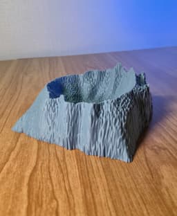 Lunar Crater Desk Tray 3d model