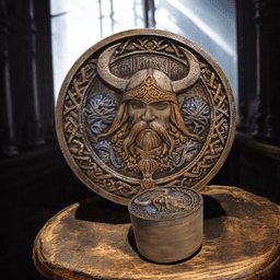 Viking Round Box 3d model
