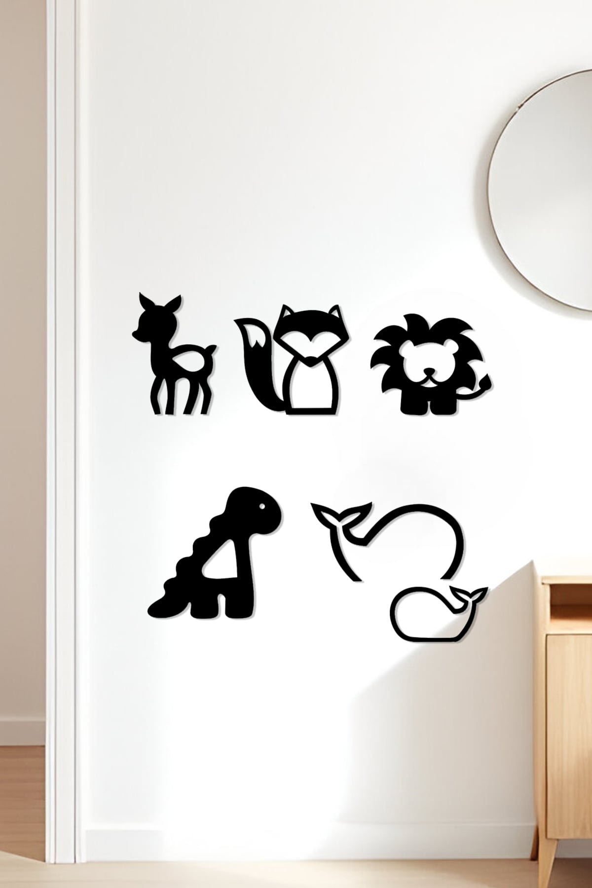 Cute Animals Wall Art, Wall Decor, Home Decor 3d model