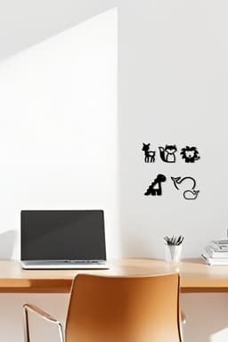 Cute Animals Wall Art, Wall Decor, Home Decor 3d model