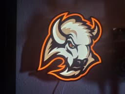 Buffalo Sabres Goathead LED Lamp 3d model