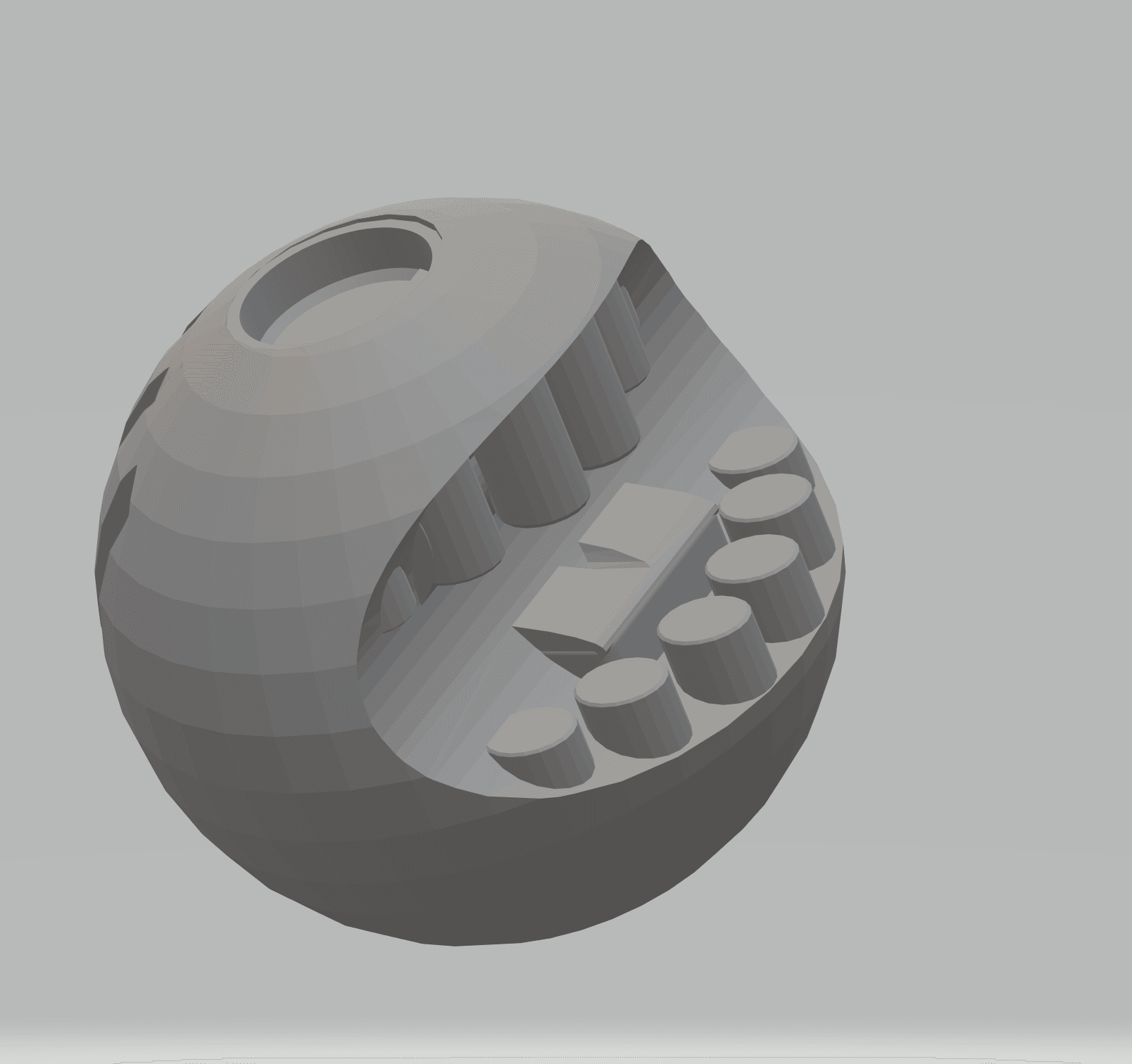 FHW: (Christmas Ornament) Monster Ball with detached hanger 3d model