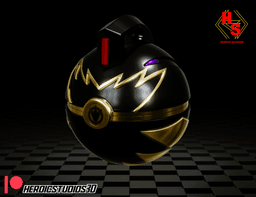 Black Dino Ball 3d model