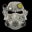 T-45 Power Armour Helmet - Fallout 3d model