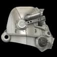 T-45 Power Armour Helmet - Fallout 3d model