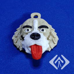 Puppy Keychain 3d model