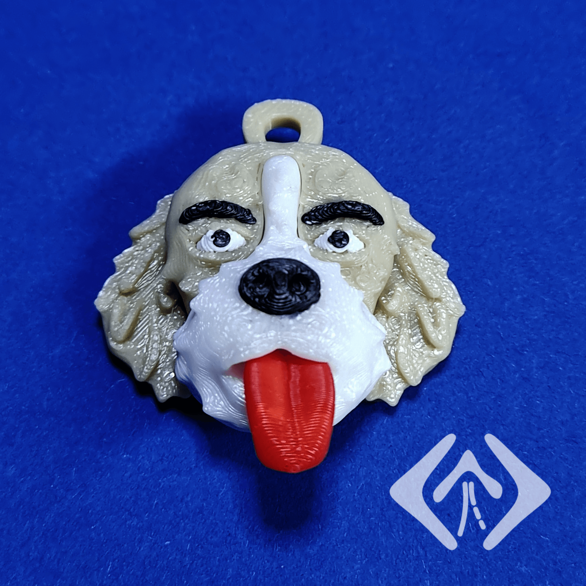 Puppy Keychain 3d model