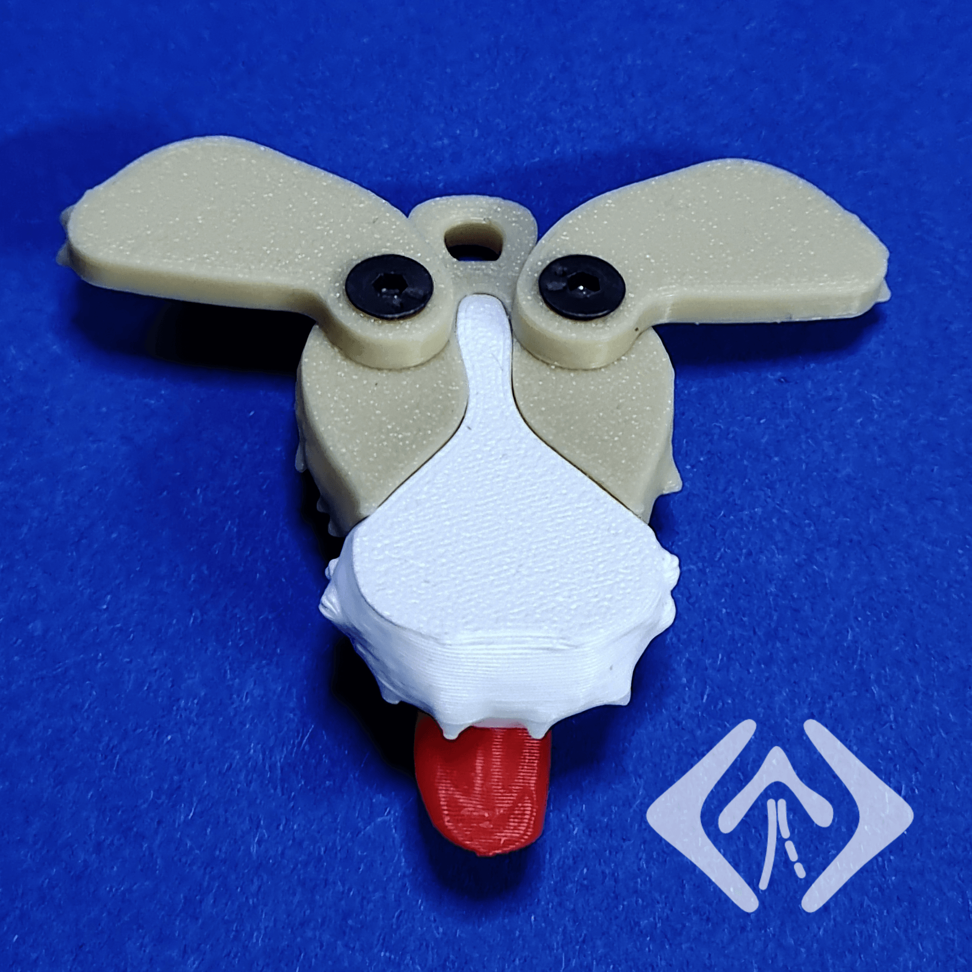 Puppy Keychain 3d model