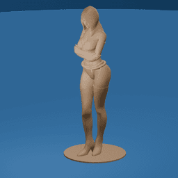 Beautiful Hooded Goddess v2 3d model